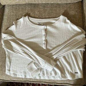 Crème Hollister size xs crop top